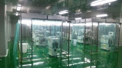 防靜電網(wǎng)格垂簾潔凈棚FFU，高效過濾器拼裝、檢